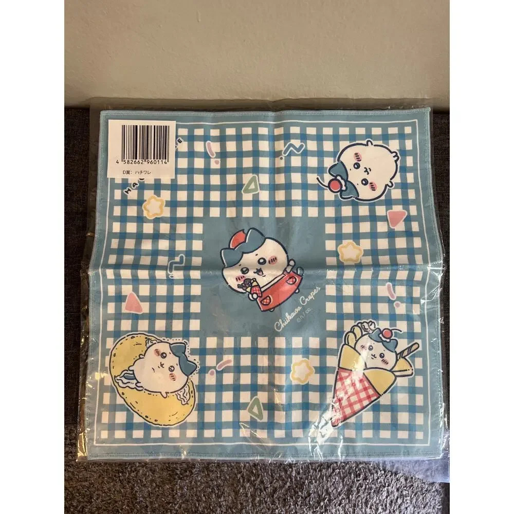 Chiikawa Lottery Crepe Gray Parker Services Hachiware Square Towel
